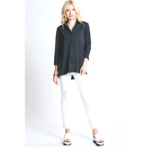 Finley Trapeze Top Black Tunic
